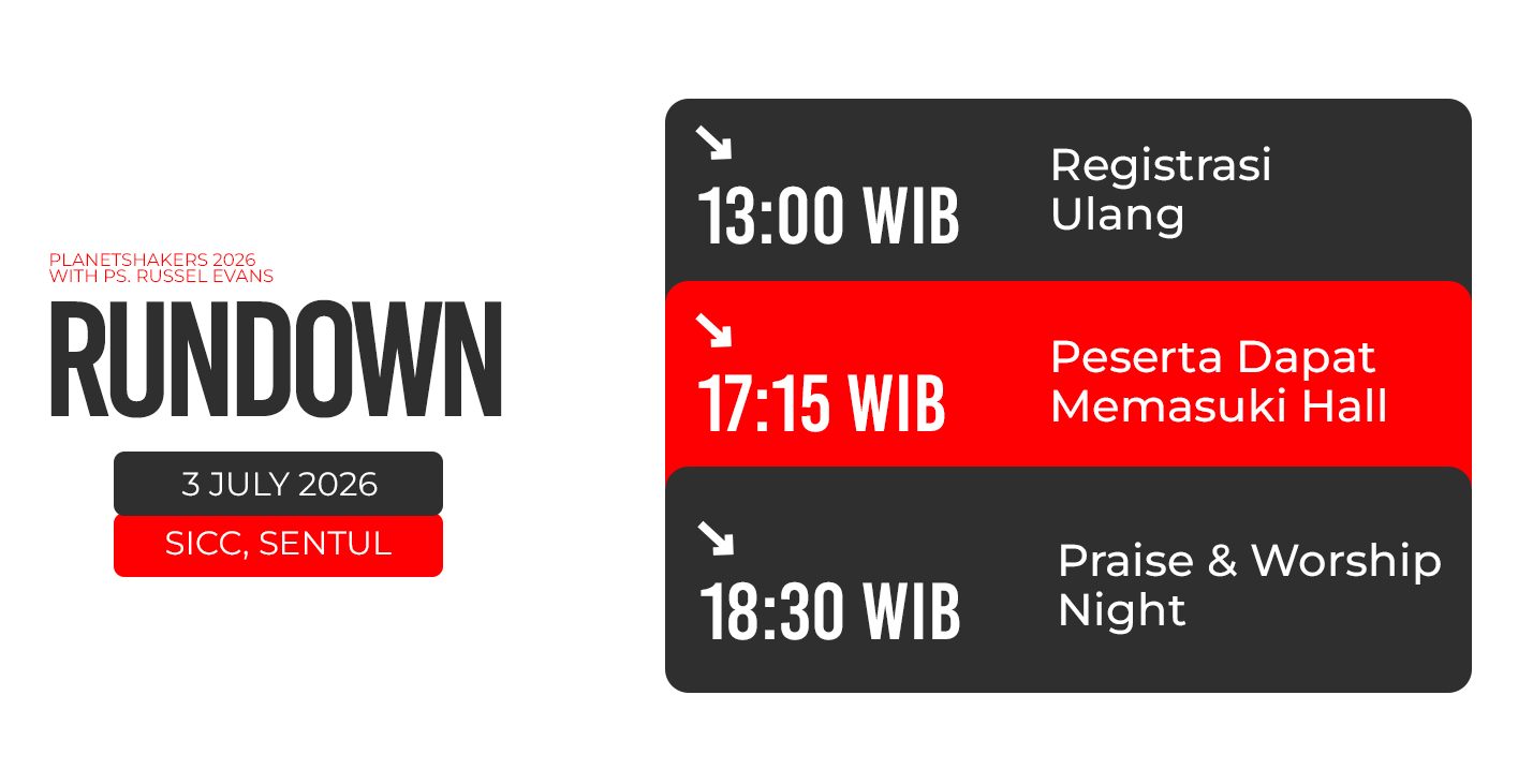 Rundown Planetshakers 2026