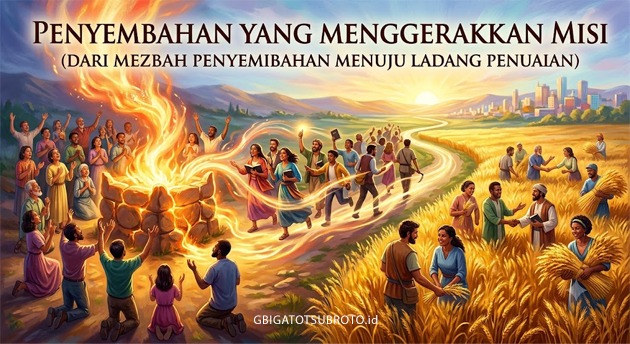 PENYEMBAHAN YANG MENGGERAKKAN MISI  (DARI MEZBAH PENYEMBAHAN MENUJU LADANG PENUAIAN)