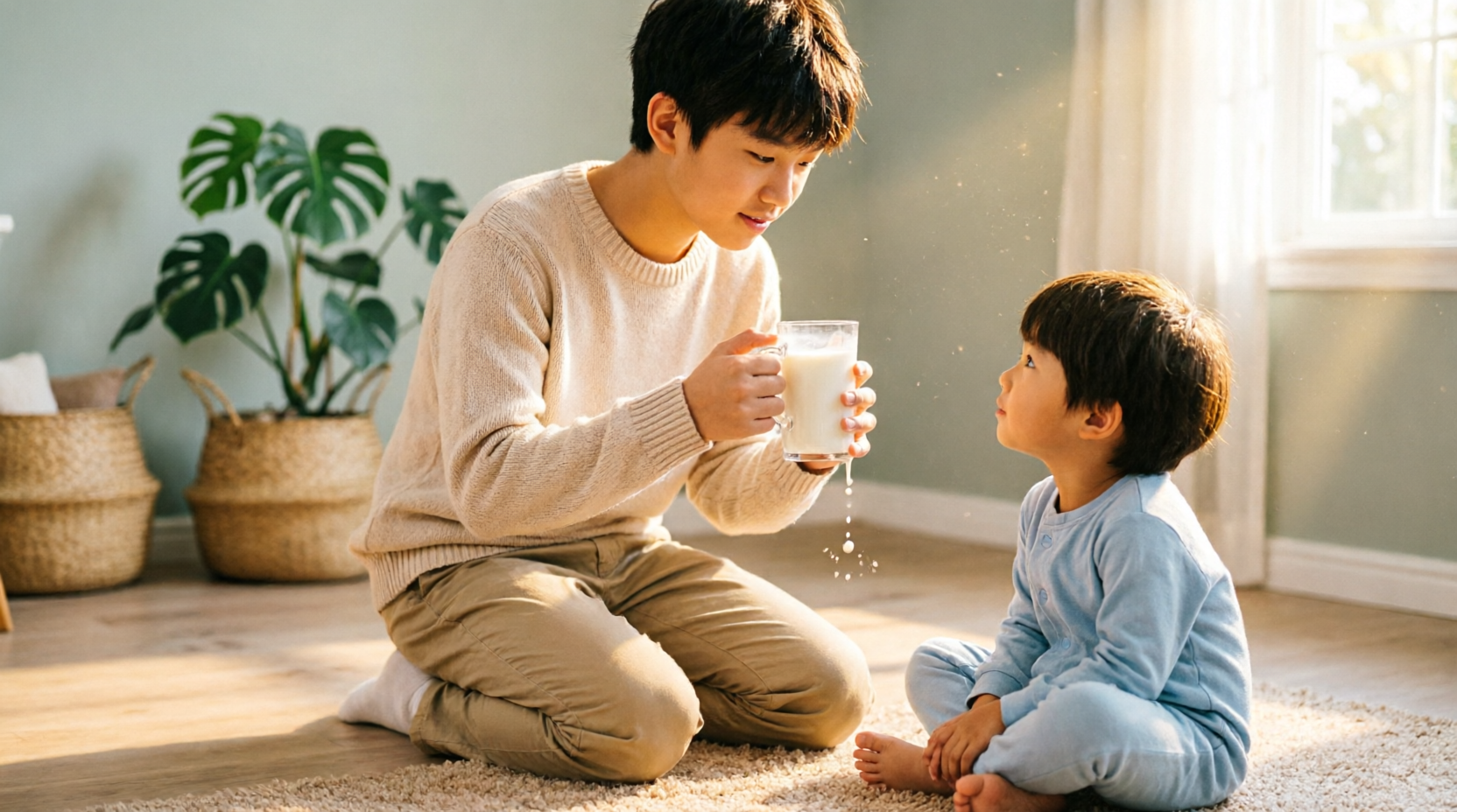 KISAH SEORANG ANAK DAN SEGELAS SUSU